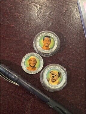 06-07 Cleveland Cavaliers coins lebron James , moondog and Larry hughes